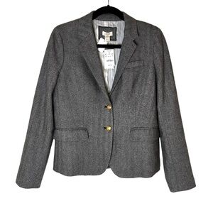 J. Crew Schoolboy Wool Blazer with Gold Buttons